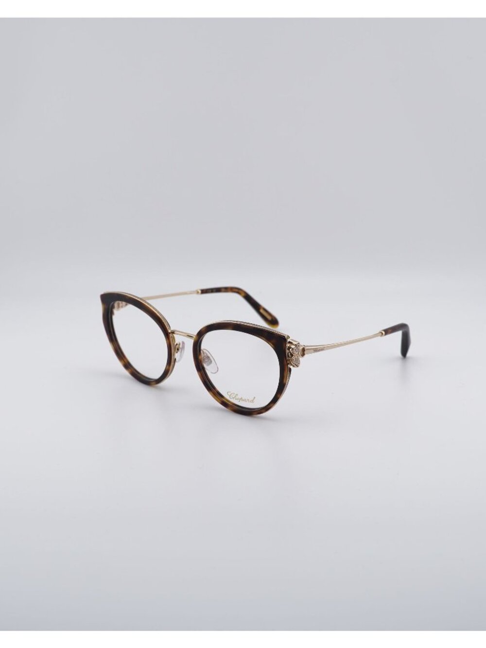 Chopard VCH367S 0909 Eyeglasses Havana / Gold 52mm Cat Eye Frame